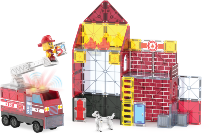 MAGNA-TILES® Klocki Magnetyczne Fire Station 50 el. - obrazek 4