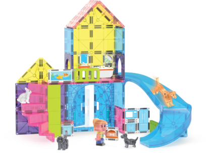 MAGNA-TILES® Klocki Magnetyczne Pet Playhouse 50 el. - obrazek 3