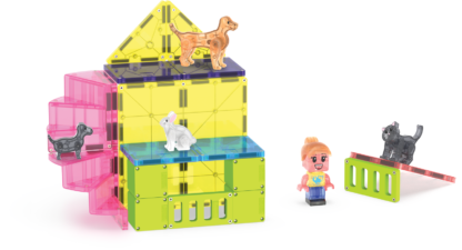 MAGNA-TILES® Klocki Magnetyczne Pet Playhouse 50 el. - obrazek 4