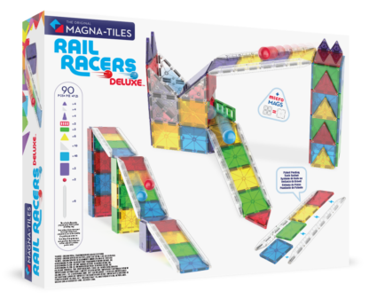 MAGNA-TILES® Klocki Magnetyczne Rail Racers XL 90 el. - obrazek 2