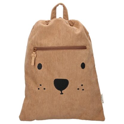 KIDZROOM Worek plecak Beary Excited Brown - obrazek 2