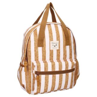 KIDZROOM Plecak dla dzieci L Stripe Frenzy Brown