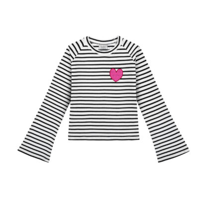 DEAR SOPHIE Serce Paski Longsleeve