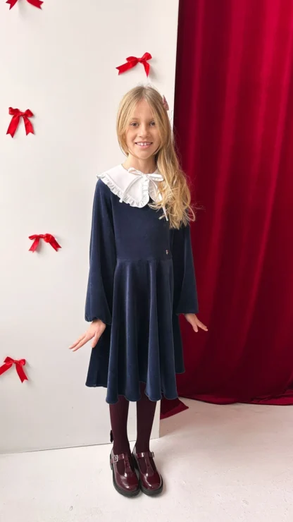 KID STORY Sukienka welurowa z bawełny organicznej - obrazek 5