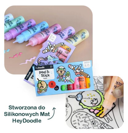 HeyDoodle Farba do Tworzenia Naklejek Peel & Stick Paint - obrazek 5
