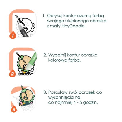HeyDoodle Farba do Tworzenia Naklejek Peel & Stick Paint - obrazek 4