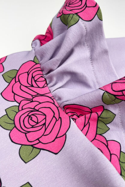 DEAR SOPHIE Róże Fioletowe Bluza ze skrzydełkami - obrazek 3