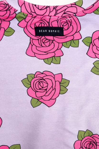 DEAR SOPHIE Róże Fioletowe Bluza ze skrzydełkami - obrazek 6