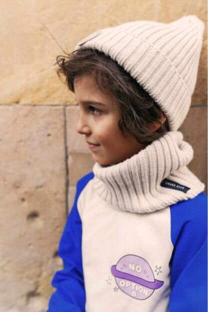 DEAR SOPHIE Beżowy Komin Merino ONE SIZE - obrazek 3