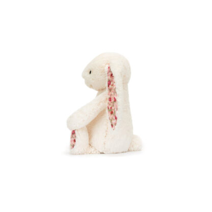 Jellycat Króliczek z Kwiecistymi Uszami Kremowy „Berry” 31 cm - obrazek 3