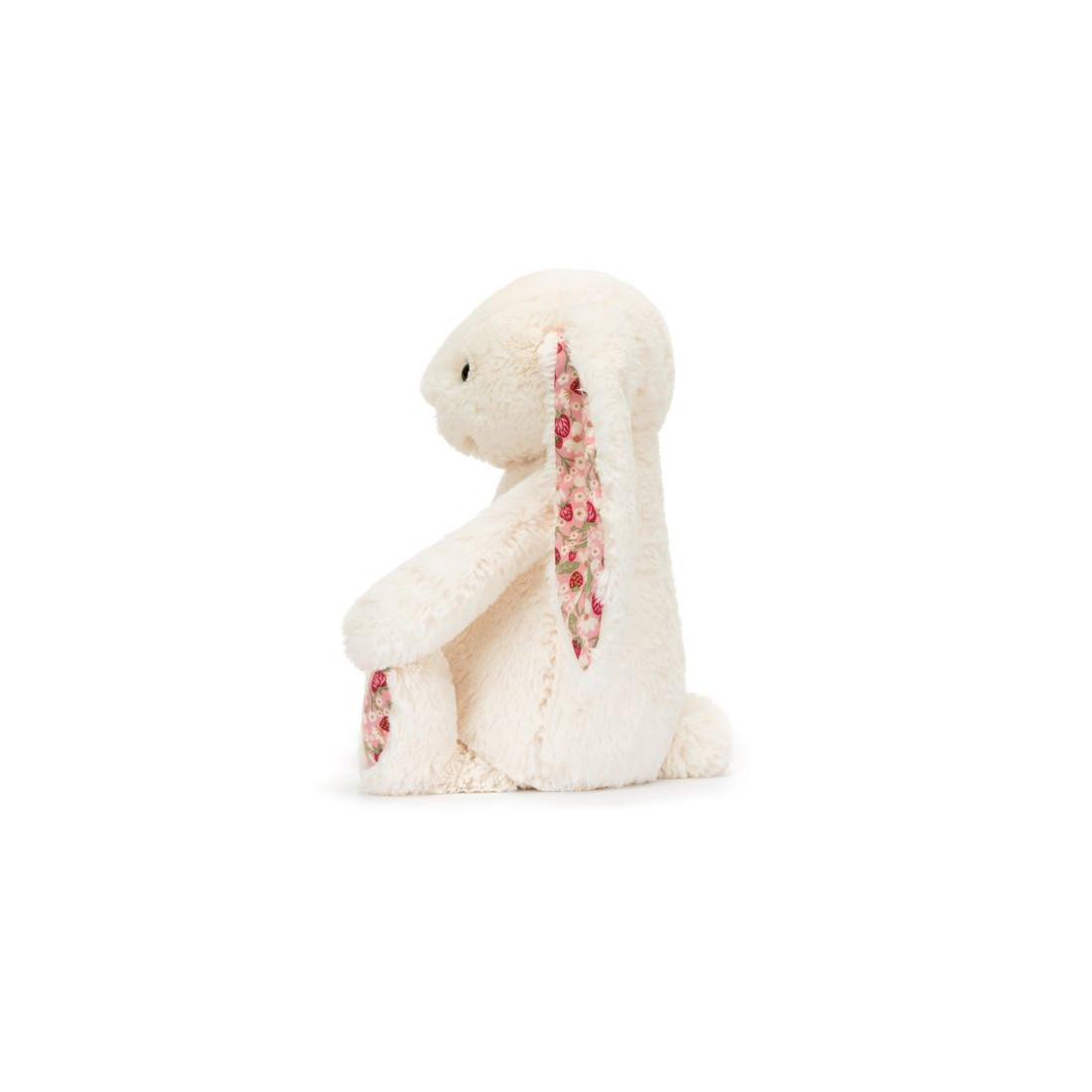 Jellycat Króliczek z Kwiecistymi Uszami Kremowy „Berry” 31 cm - obrazek 3