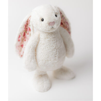 Jellycat Króliczek z Kwiecistymi Uszami Kremowy „Berry” 31 cm - obrazek 5