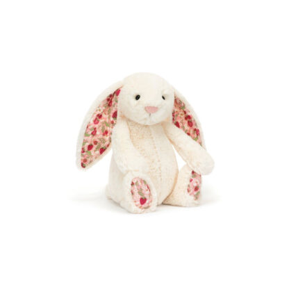 Jellycat Króliczek z Kwiecistymi Uszami Kremowy „Berry” 31 cm