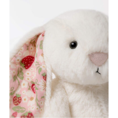 Jellycat Króliczek z Kwiecistymi Uszami Kremowy „Berry” 31 cm - obrazek 7