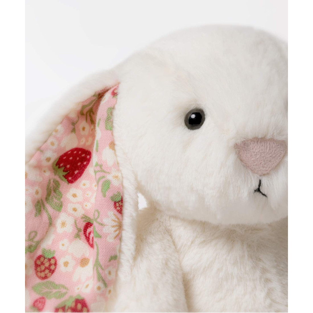 Jellycat Króliczek z Kwiecistymi Uszami Kremowy „Berry” 31 cm - obrazek 7