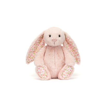 Jellycat Króliczek z Kwiecistymi Uszami Pudrowy Róż „Cherry” 31 cm - obrazek 4