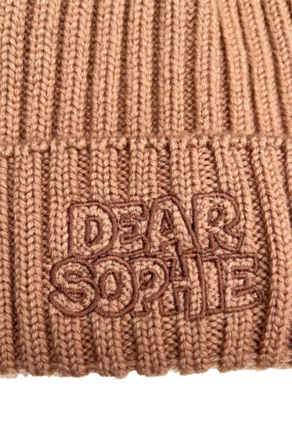 DEAR SOPHIE Toffi Czapka Merino z haftem - obrazek 4