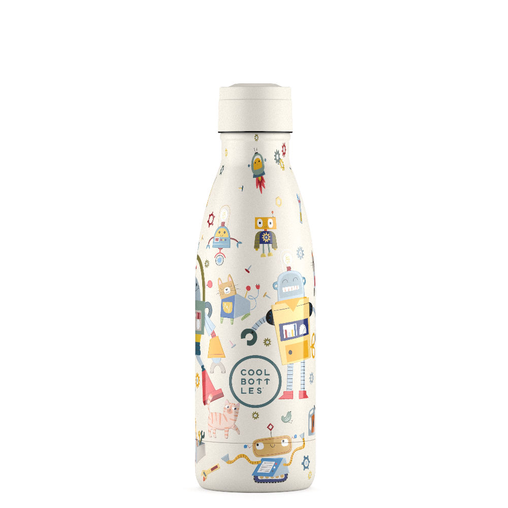 Cool Bottles Butelka termiczna Kids 350 ml Messy Robots - obrazek 3