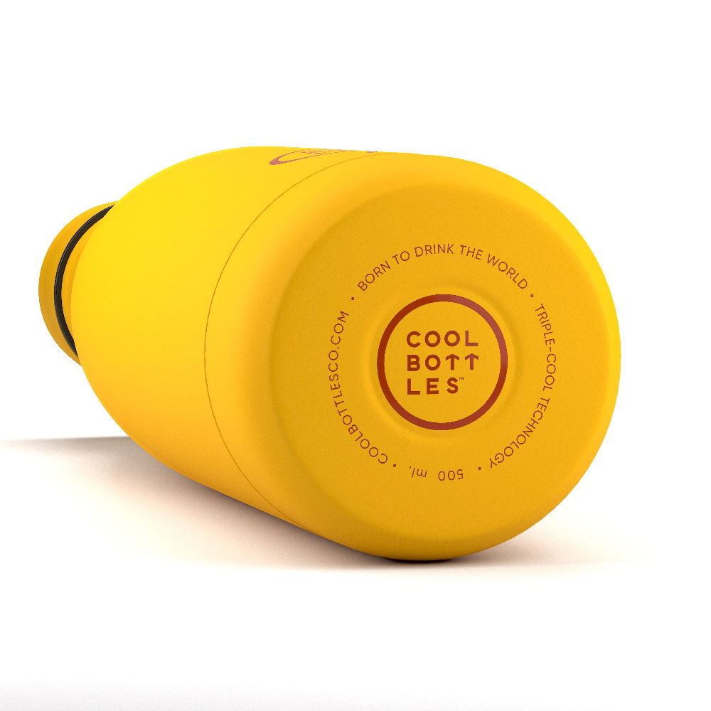Cool Bottles Butelka termiczna 500 ml Vivid Yellow - obrazek 4