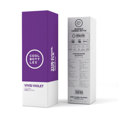 Cool Bottles Butelka termiczna 500 ml Vivid Violet - obrazek 5