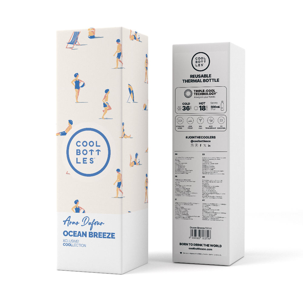 Cool Bottles Butelka termiczna Xclusive! 500 ml Arno Dufour – Ocean Breeze - obrazek 5