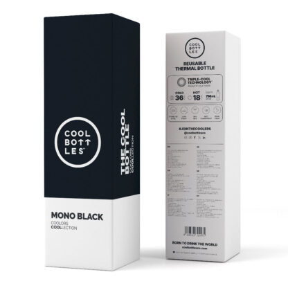 Cool Bottles Butelka termiczna 750 ml Mono Black - obrazek 5