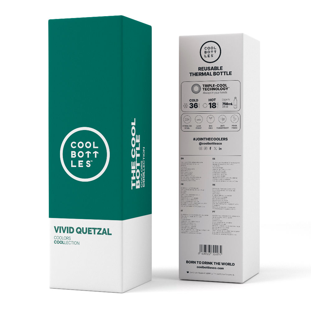 Cool Bottles Butelka termiczna 750 ml Vivid Quetzal - obrazek 5