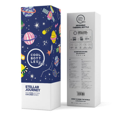Cool Bottles Butelka termiczna Kids 500 ml Stellar Journey - obrazek 5