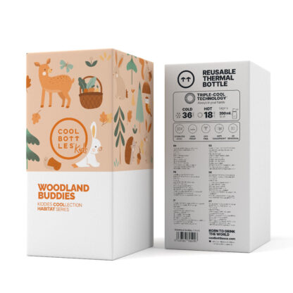 Cool Bottles Butelka termiczna Kiddies 350 ml Woodland Buddies - obrazek 5