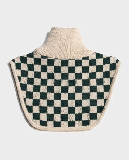 KID STORY Komin Merino GREEN CHESSBOARD - obrazek 2