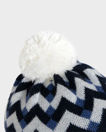 KID STORY Czapka z wełny merino Chevron - obrazek 3