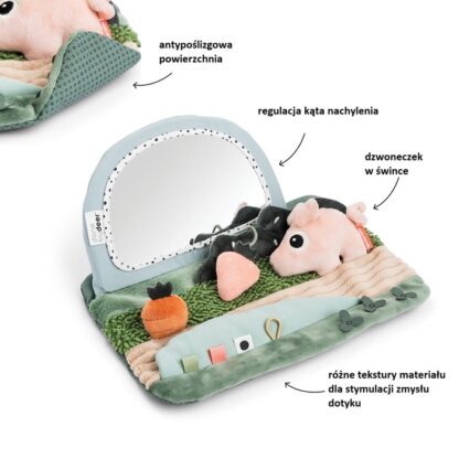 Done by Deer Lusterko Sensoryczne do Zabawy na Brzuszku Tiny Farm - obrazek 2