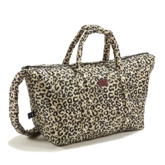 La Millou Torba Weekendowa Ortalion LEOPARD CREAM by Magdalena Lamparska
