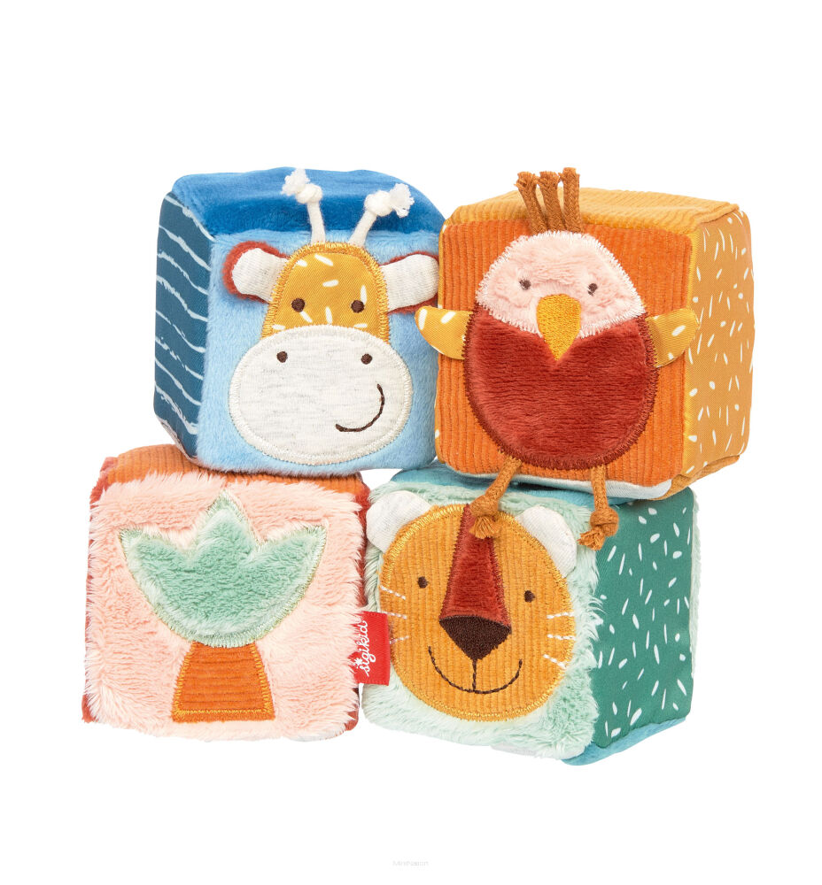 Sigikid Zestaw miękkich kostek do zabawy - obrazek 4