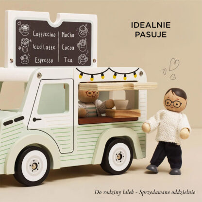 Le Toy Van Drewniany samochód retro kawiarnia zabawka dla dzieci sklep kawa - obrazek 5