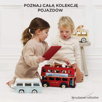 Le Toy Van Drewniany samochód retro kawiarnia zabawka dla dzieci sklep kawa - obrazek 9