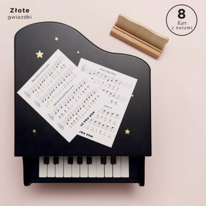 Le Toy Van Drewniany fortepian edukacyjna zabawka dla dzieci pianino muzyka - obrazek 4