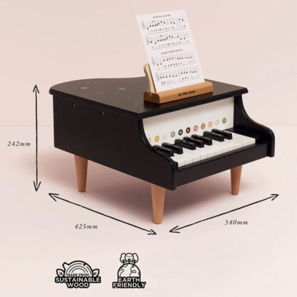 Le Toy Van Drewniany fortepian edukacyjna zabawka dla dzieci pianino muzyka - obrazek 2