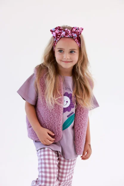 KID STORY Kamizelka Merino Dusty Pink - obrazek 6