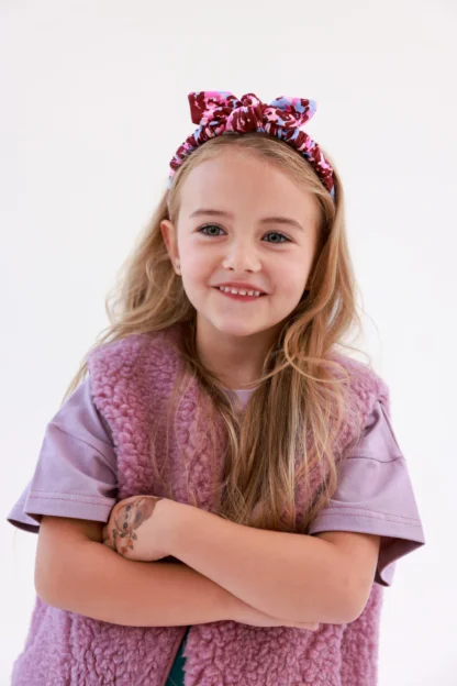 KID STORY Kamizelka Merino Dusty Pink - obrazek 4