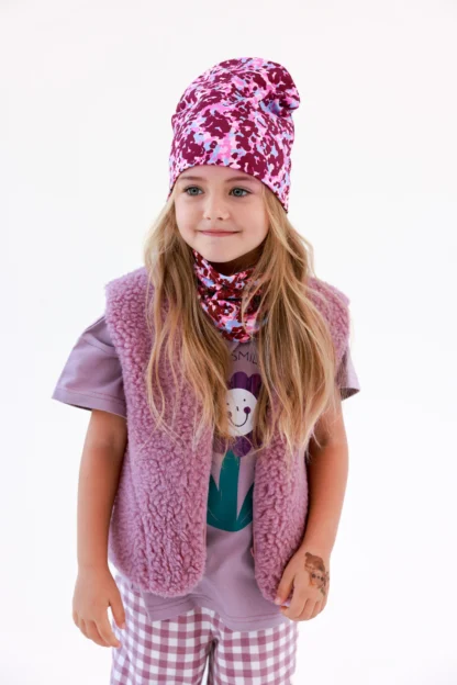 KID STORY Kamizelka Merino Dusty Pink - obrazek 3