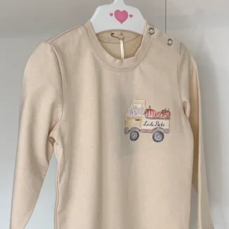 Ladebebe Komplet Body + legginsy ciężarówka z dyniami