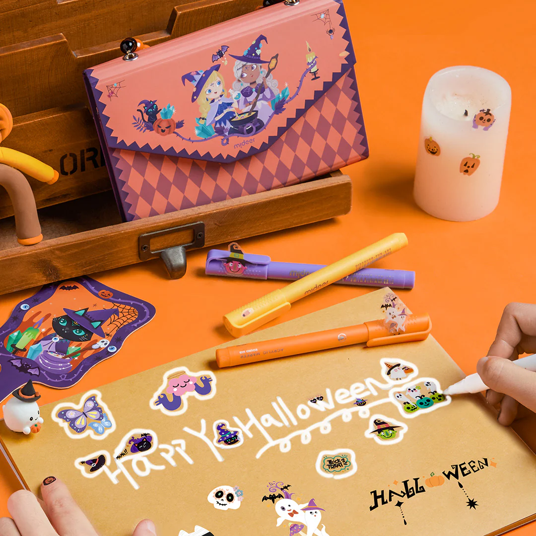 Mideer Halloweenowe tatuaże i naklejki na paznokcie w torebce - obrazek 5