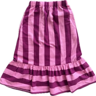 KID STORY Bawełniana spódnica z flaneli Pink Stripes