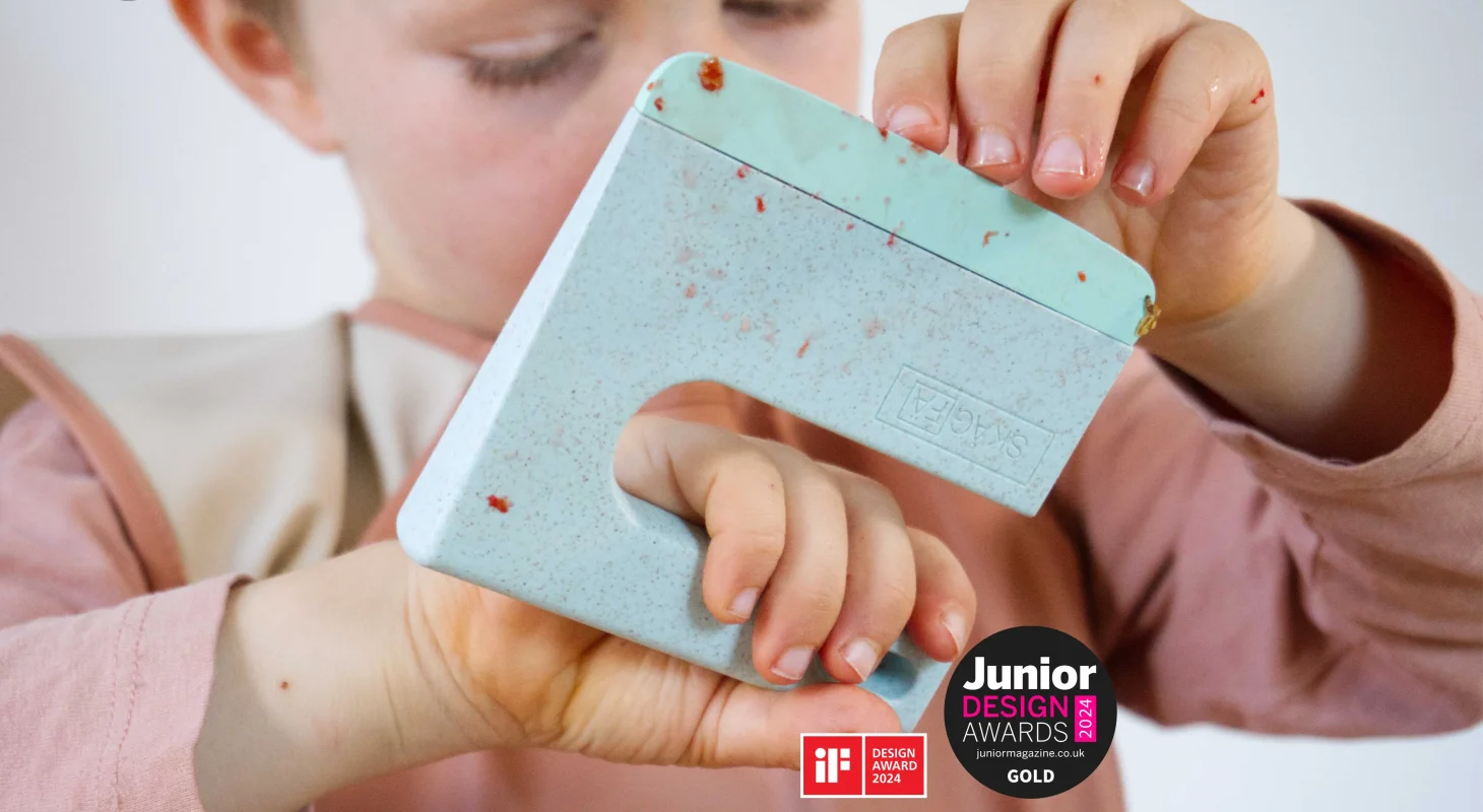 SKAGFA Bezpieczny nóż dla dzieci Niebieski morski Klyv Kids Knife Aqua - obrazek 5