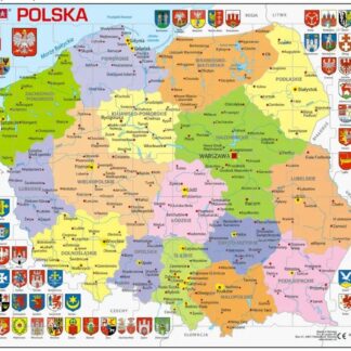LARSEN Maxi Polska mapa polityczna 70 elementów