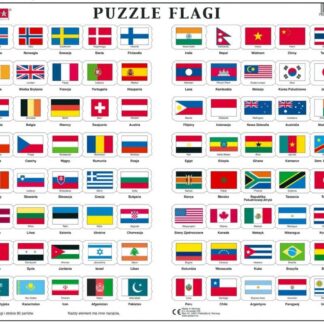 Larsen Puzzle 80 elementów Flagi