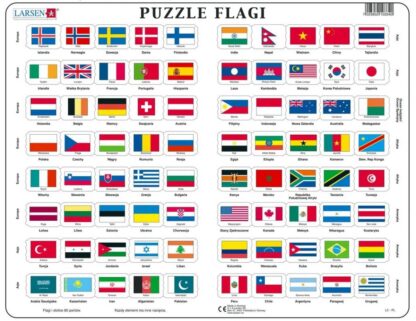 Larsen Puzzle 80 elementów Flagi