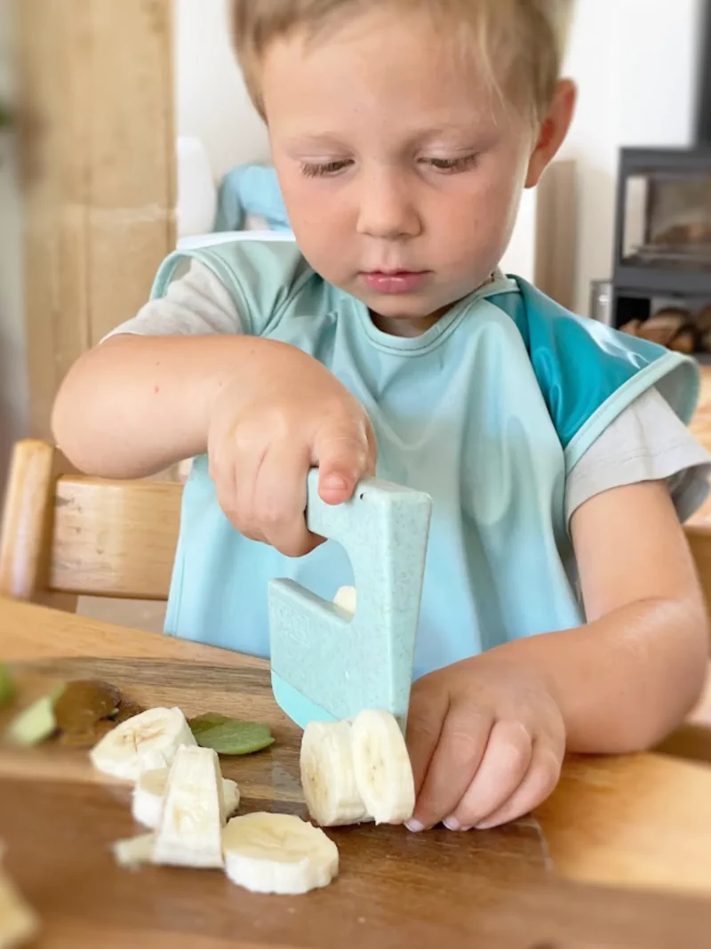 SKAGFA Bezpieczny nóż dla dzieci Niebieski morski Klyv Kids Knife Aqua - obrazek 6
