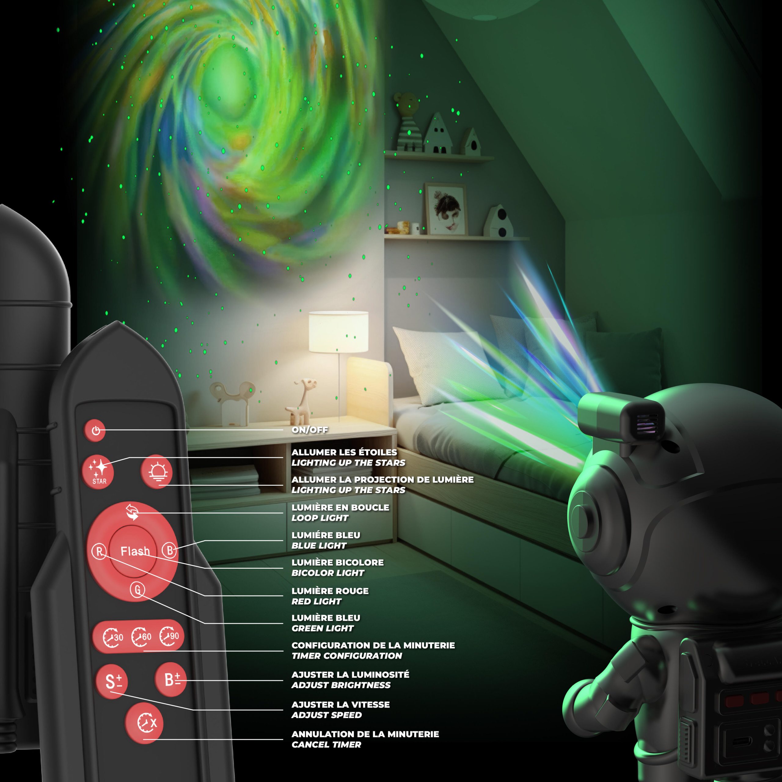 Mobility On Board STELLAR LIGHT SILVER – Projektor Drogi Mlecznej - obrazek 5